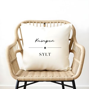 Pillows | Kampen Sylt | Cotton pillowcase | Hamptons style | Beach house | Maritime decor