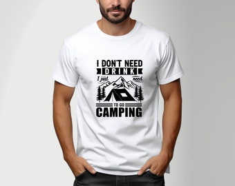 T-Shirt Herren | Camping Camper | schwarz | Geschenk Papa