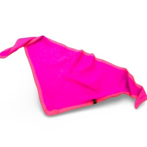 Dreieckstuch in pink & orange 200 x 72 cm kuscheliger dreieckiger Schal Bild 4
