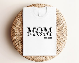 T-Shirt | Mom | personalisierbar | weiß | Muttertag