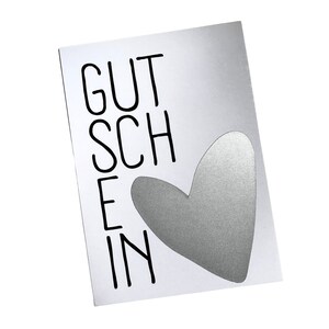 Karte Gutschein | Rubbelkarte mit Umschlag