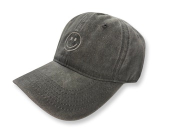 Baseball cap smiley | Baseball cap with embroidery