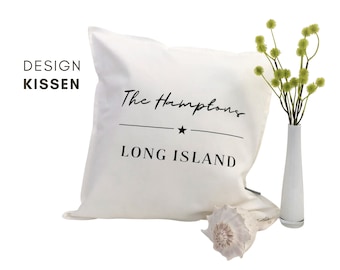 Design Cushion | The Hamptons | Cotton pillowcase | Hampton's Style | Beach house | Beach Coastal Living | Long Island | maritime decoration
