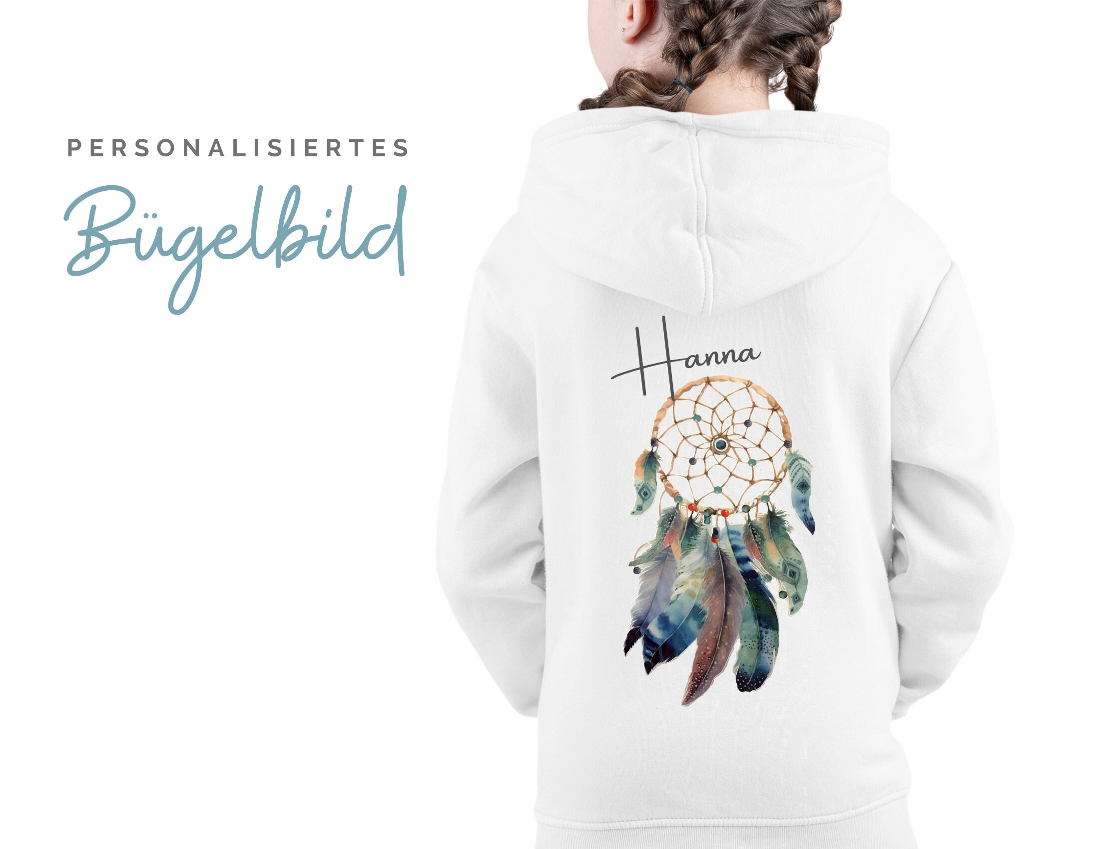 Dream Catcher Ironing Picture For Children With Name Personalized Temple Patch Pillow T Shirt Diy Boho Motif For Ironing