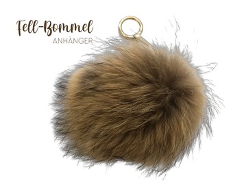 Fur Bommel | Real fur | Pendant for bag or key
