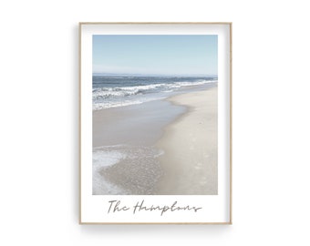 The Hamptons Poster | Wellen | Strand | Meer | Beach Life | maritim | Bilder Serie | Wand Deko | Coastal Style | Küste