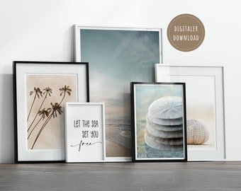 Sand Dollar Poster Series as a Set of 5 | Digital Download | 5 posters (various formats)