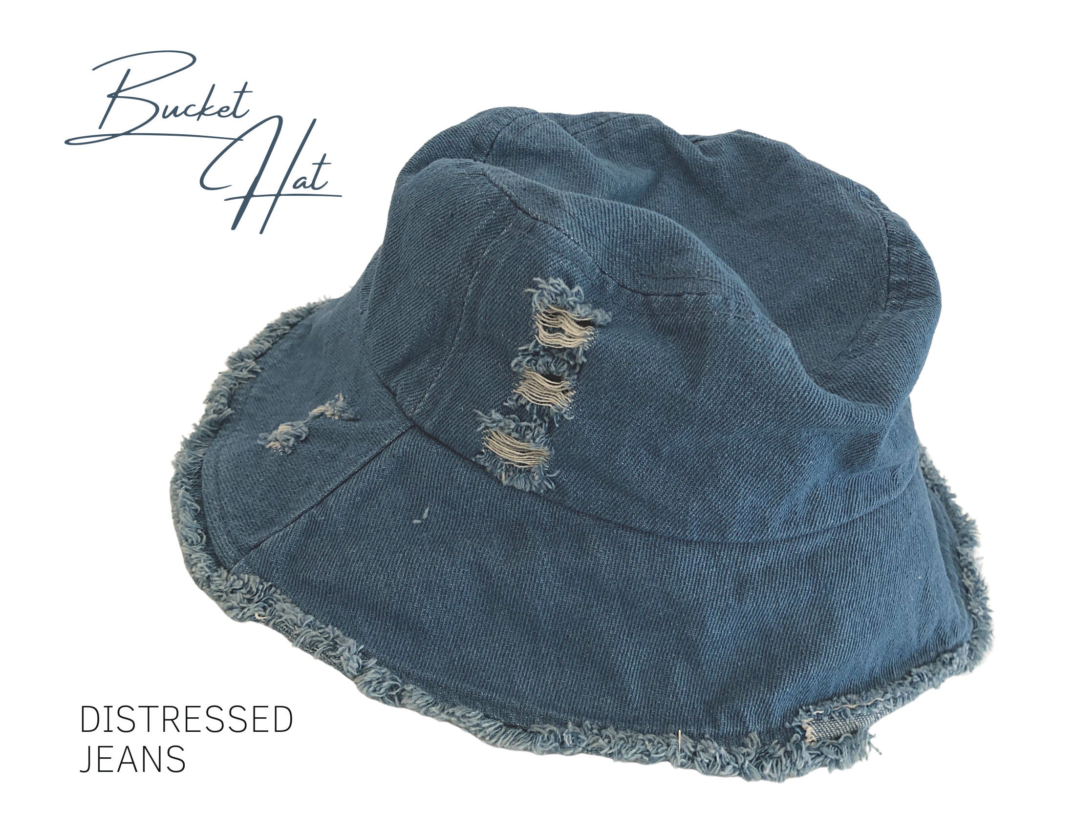 Jeans Bucket Hat | Fishing hat made of 