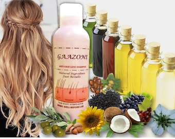 Hair Loss Hair Growth Seven Oils Shampoo Organic Black Seeds Oil Shampoo Olive, Castor, Almond, Coconut, Hair Loss Shampoo