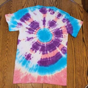 Small - Bullseye Tie Dye Shirt in Blue Pink Purple