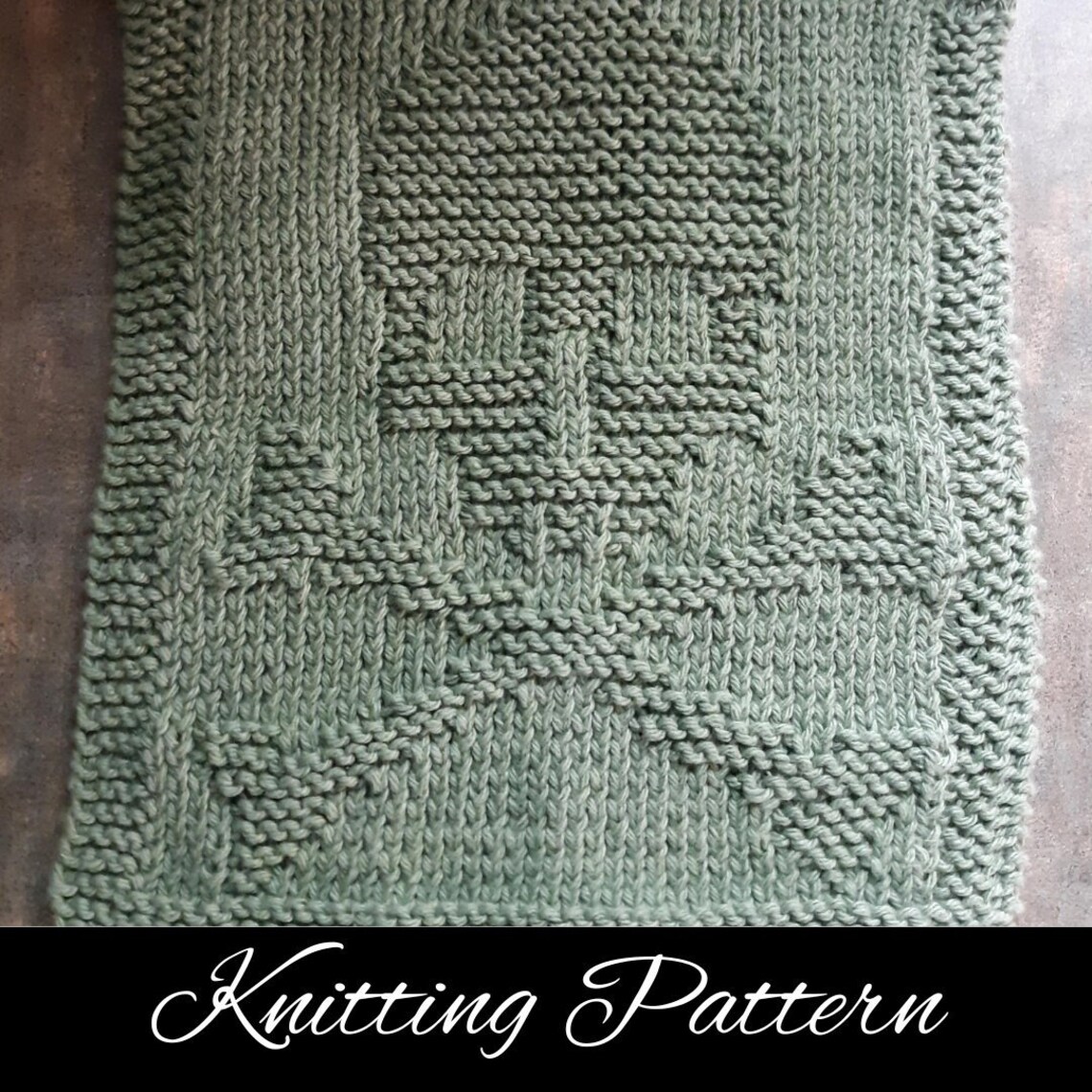 Pattern: Crossbones Knit Dishcloth – PDF DOWNLOAD - Etsy