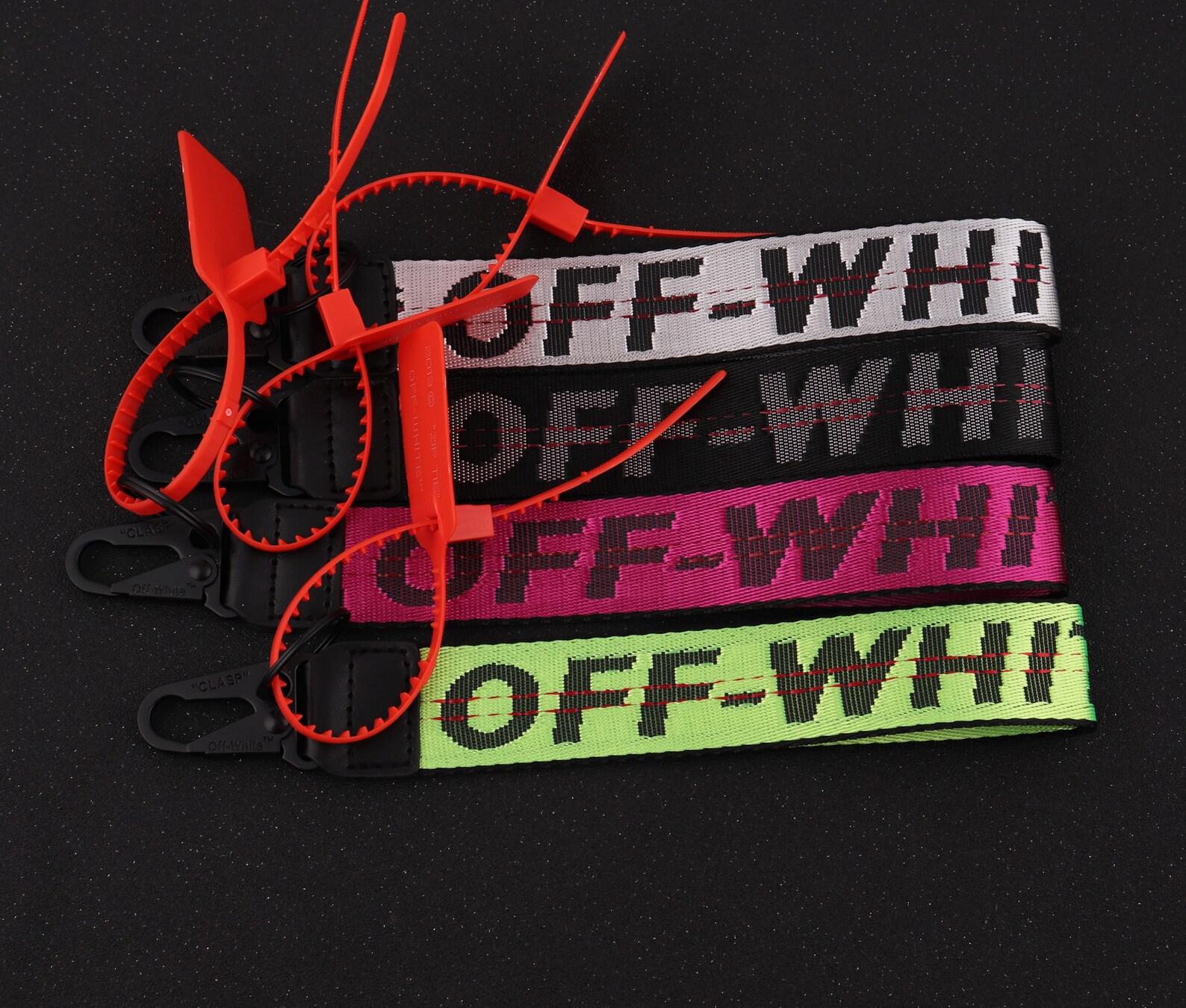 Off White Lanyards Inspired Off White Cotton Leather Belt Etsy