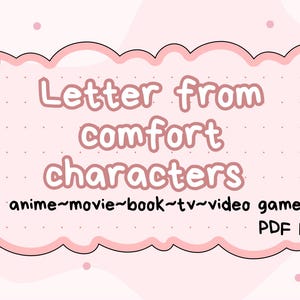 Carta de tu personaje de confort