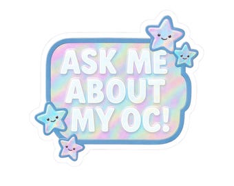 Ask about my OC! Sticker