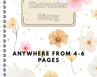 Personalized Character Diary - Etsy