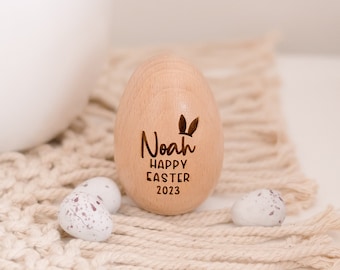 Personalised wooden musical egg | Kids musical instrument | Easter Gift | Chocolate free Easter Gift | Wooden egg shaker | Easter Egg