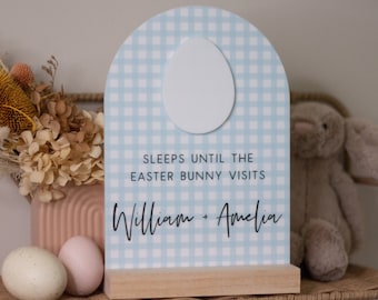 Personalised sleeps until Easter | Easter Countdown | Sleeps until Easter | Easter Decor | Kids Easter items | Easter Bunny stop here