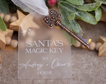 Personalised Santa's Magic Key l Santa's Key l Christmas Decor l Kids Christmas Decor l Christmas Keepsake l Christmas Decoration