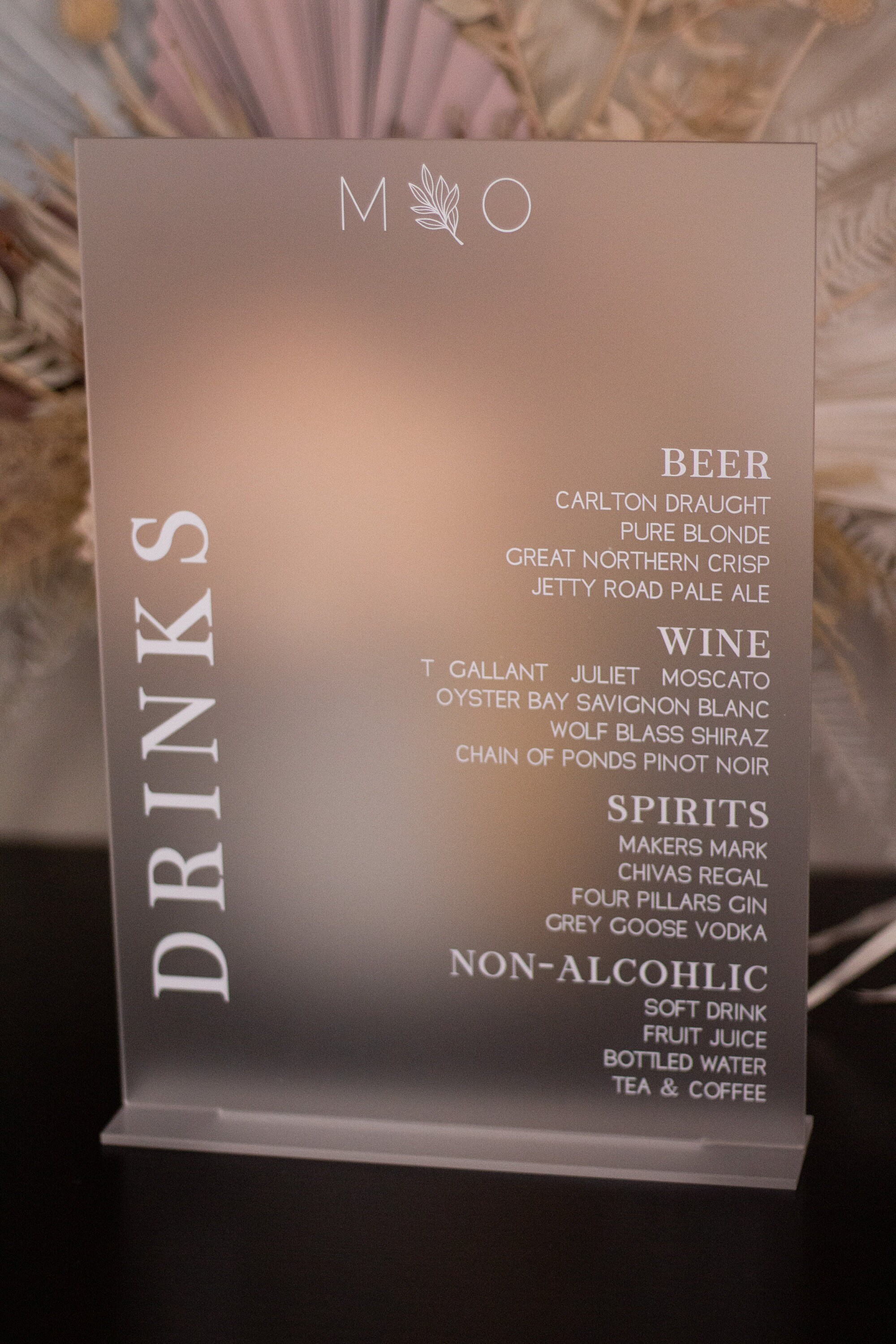 Acrylic Bar Menu Arch Bar Menu Custom Drinks Menu Bar Etsy Australia