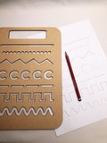 Pre Writing Patterns board | Montessori | Learning | Learn to write product logo