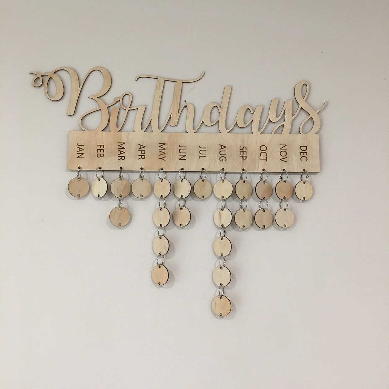 Wooden Birthday Calendar blank Tags Birthday Board Family Birthdays Mother's Day Gift Wooden Gift Home Decor - Etsy Wooden Birthday Calendar blank Tags Birthday Board Family Birthdays Mother's Day Gift Wooden Gift Home Decor - Etsy