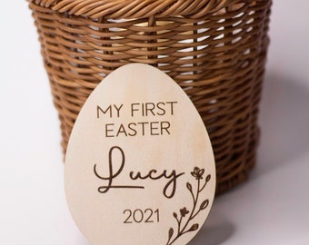 My First Easter Plaque | First Easter Sign | Personalised Easter Sign | Babies First Easter | Easter 2021 | Milestone cards