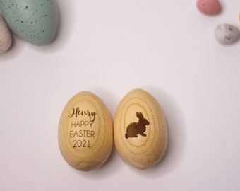 Personalised wooden musical egg | Kids musical instrument | Easter Gift | Chocolate free Easter Gift | Wooden egg shaker | Egg
