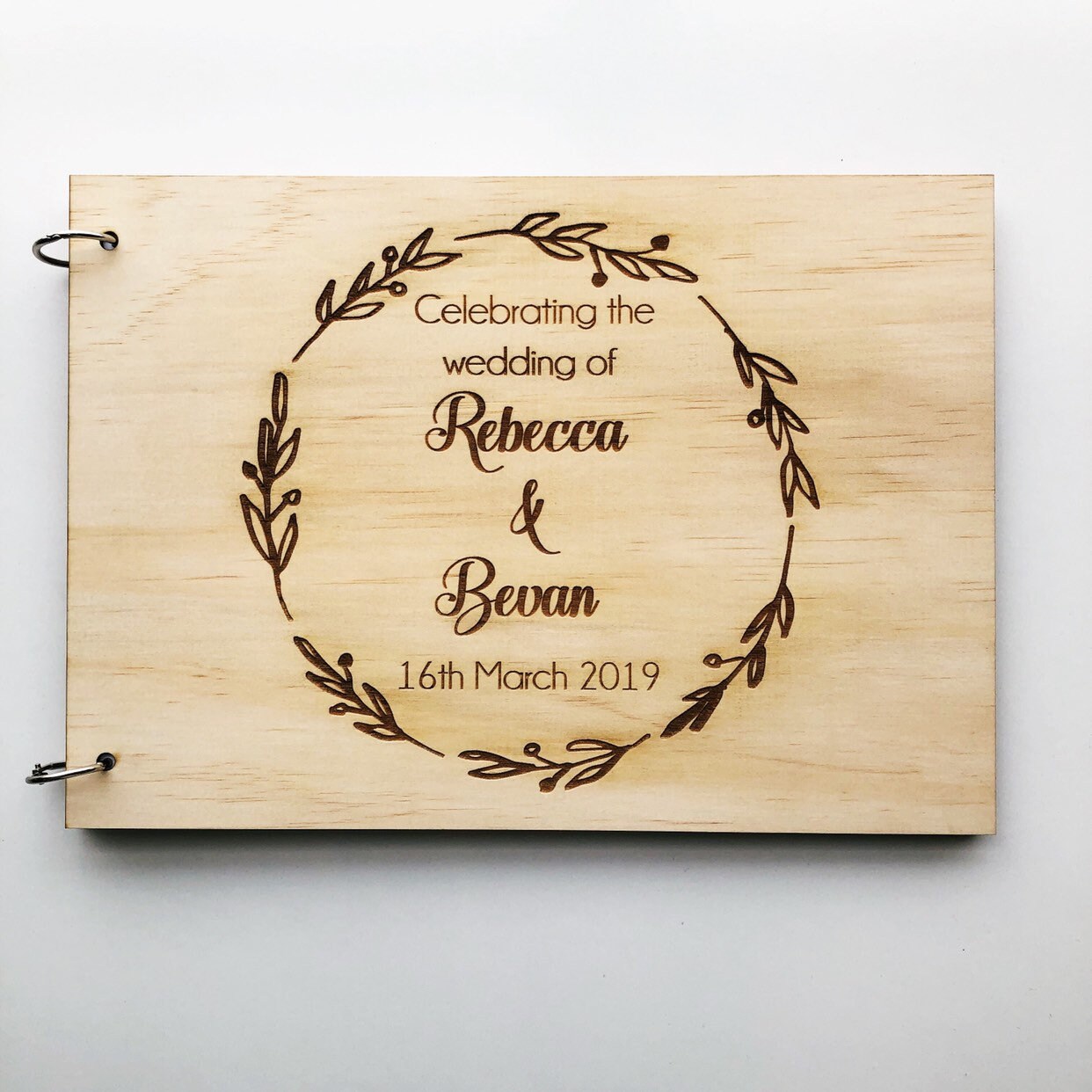 Personalised Wooden Guest Book Guest Book Wedding Guest Etsy Australia