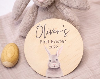 Personalised My First Easter Plaque | First Easter Sign | Easter Keepsake | Custom Easter Plaque | Baby Photo Prop | Milestone