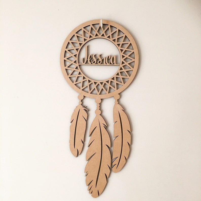 Personalised dream catcher name sign