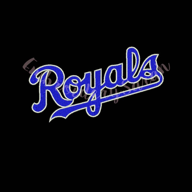 Kansas City Royals Embroidery design. Size 6 formats machine Etsy