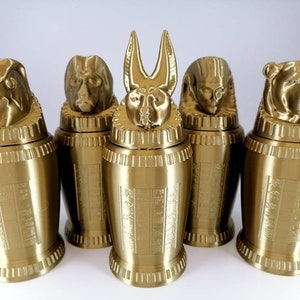 CANOPIC JARS - MUSEUM Artifact - 3D Printed Replica