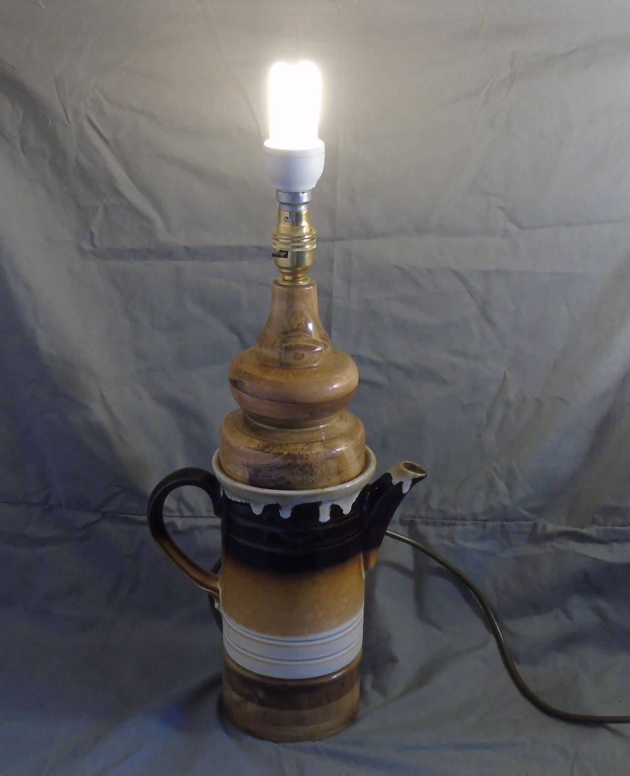 upcycled coffee pot lamp Etsy