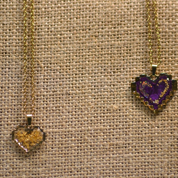 Pixel Heart - Collier geek et coloré