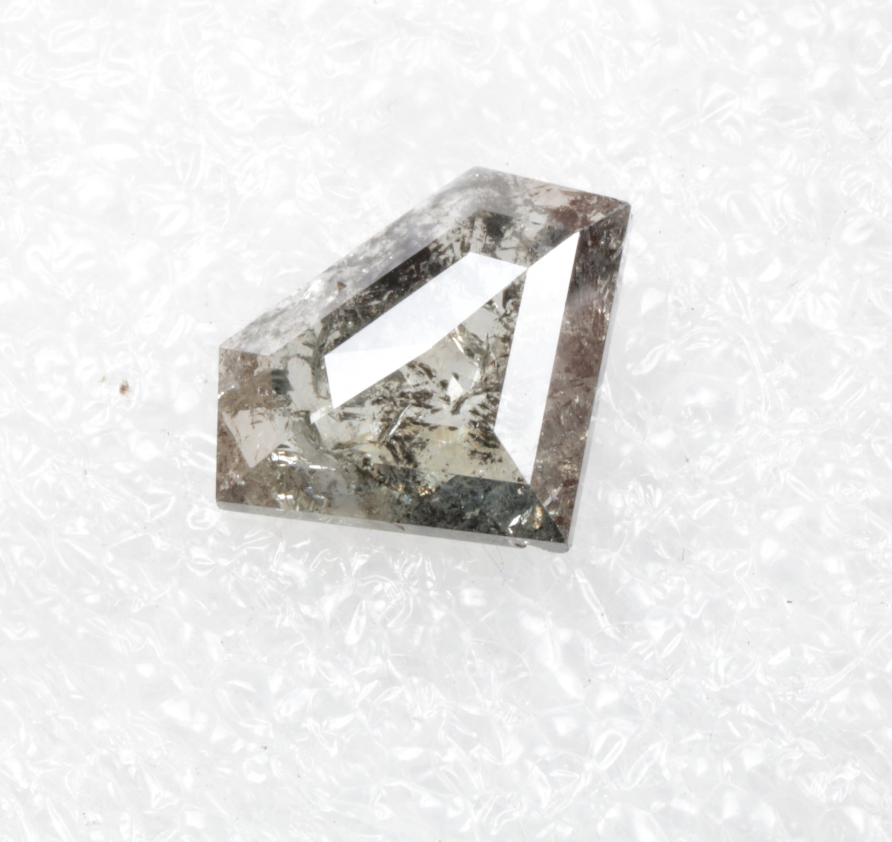 1.78 CT 8.3 x 11.2 MM Salt and pepper Pentagon cut diamond | Etsy