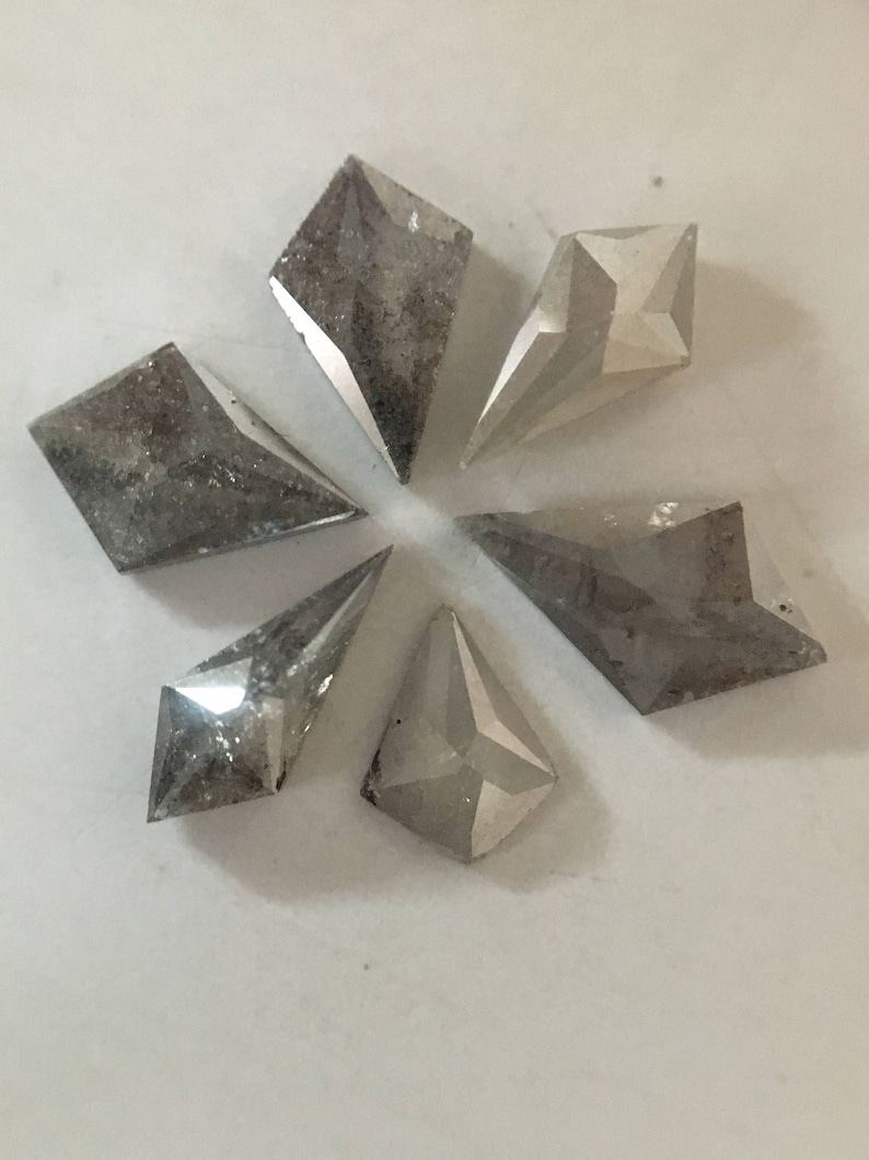1.66 ct Natural Loose Antique Kite Shape Grey Color Diamond R69