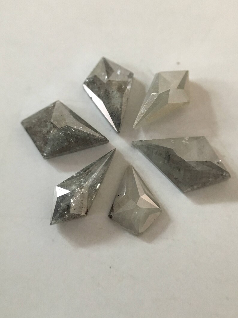 1.66 ct Natural Loose Antique Kite Shape Grey Color Diamond R69