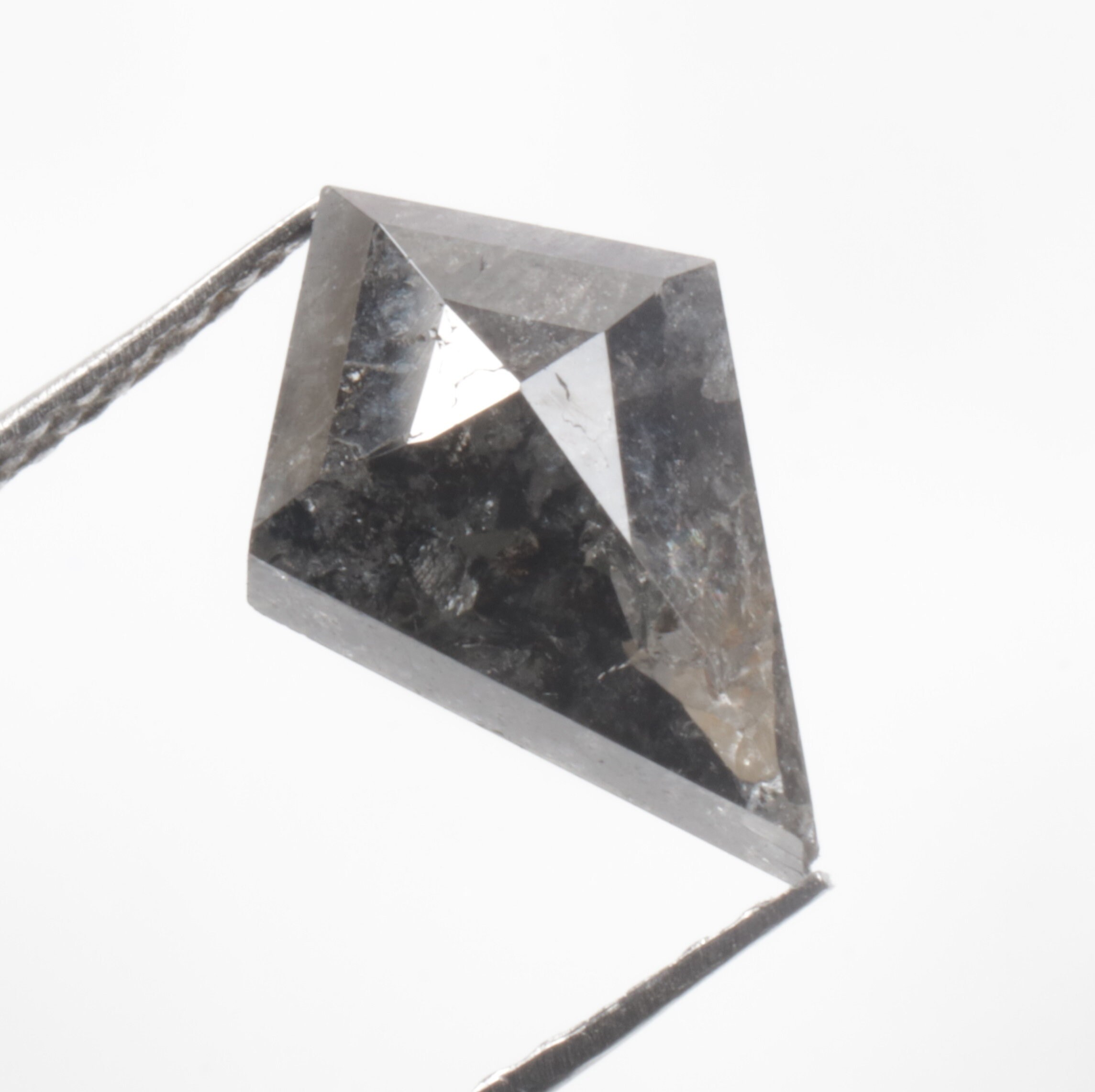 1.75 CT 10.4 X 6.9 MM Natural Loose Kite Shape Diamond Black | Etsy