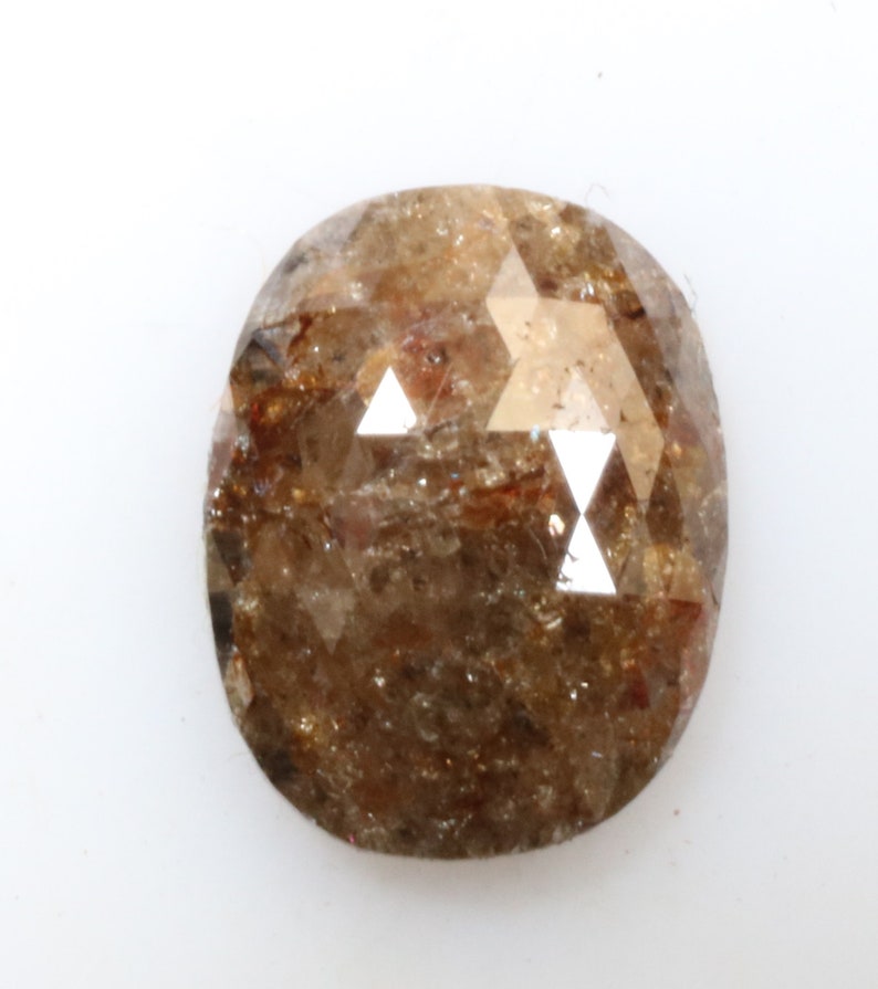 0.95 ct 7.8 x 6.1 mm Natural loose Oval shape Diamond brown color ovaldiamond for ovaldiamondring ovalpendant handmade ring jewelry R1298