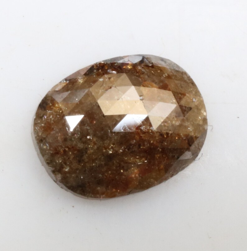 0.95 ct 7.8 x 6.1 mm Natural loose Oval shape Diamond brown color ovaldiamond for ovaldiamondring ovalpendant handmade ring jewelry R1298