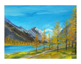 Original Painting landscape Oil Painting Mountain landscape Original Art Painting Art Wall Painting Original Oil landscape Art Home Décor