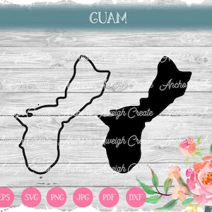 Contorno e silhueta de Guam