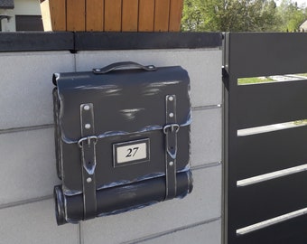 Handmade Metal Backpack Industrial Design Unique Outdoor Decor Gift