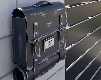 Backpack Mailbox with Character – Rustic Finish, Functional Design