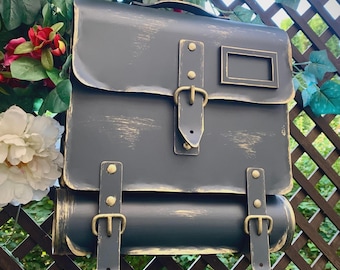 Metal Mailbox – Industrial Backpack Form & Newspaper Slot