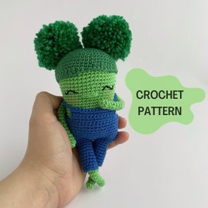 Broccoli Amigurumi Crochet Pattern - Billie the Broccoli - English