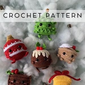 Amigurumi Christmas Minis Crochet Pattern Bundle (PDF) - Holiday/Christmas Decorations - English