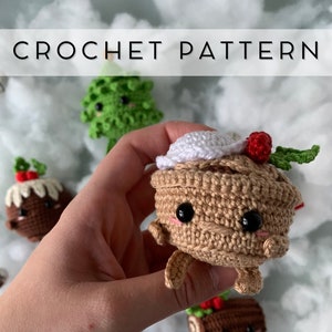 Christmas Mince Pie Amigurumi Crochet Pattern: Holiday Decoration (PDF Pattern) - English
