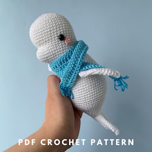 Beluga Whale - Amigurumi Crochet Pattern - Crochet Whale Pattern - Bubbles the Beluga Whale, English
