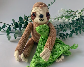 Sullivan the Sloth Amigurumi Crochet Pattern (PDF)